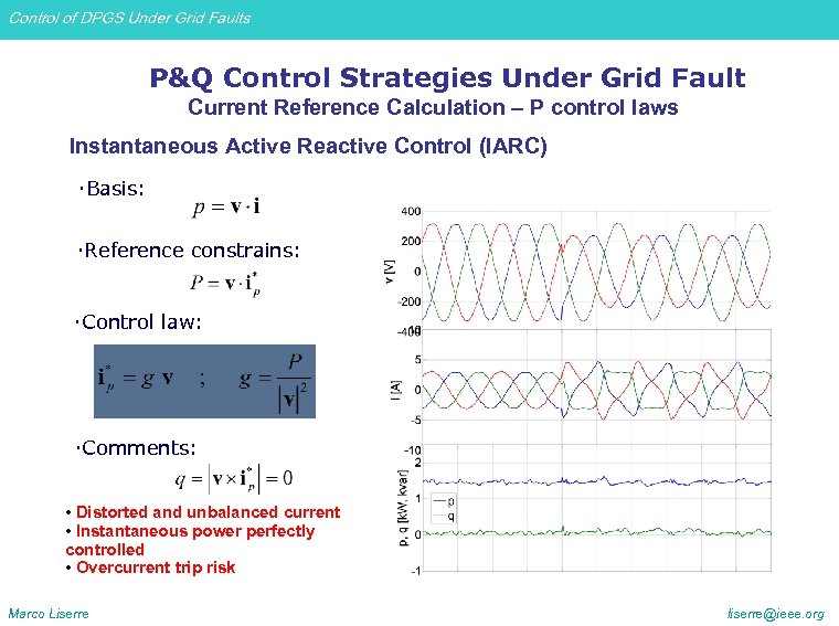 Control of DPGS Under Grid Faults P&Q Control Strategies Under Grid Fault Current Reference
