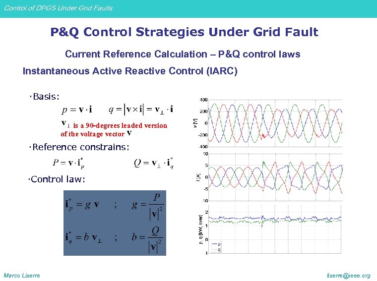 Control of DPGS Under Grid Faults P&Q Control Strategies Under Grid Fault Current Reference