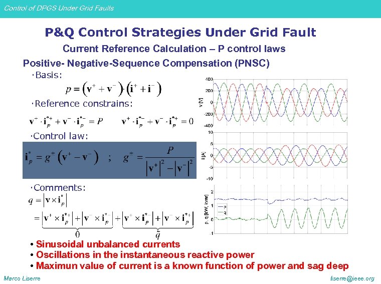 Control of DPGS Under Grid Faults P&Q Control Strategies Under Grid Fault Current Reference