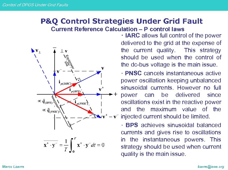 Control of DPGS Under Grid Faults P&Q Control Strategies Under Grid Fault Current Reference