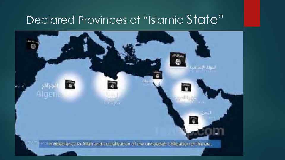 Declared Provinces of “Islamic State” 