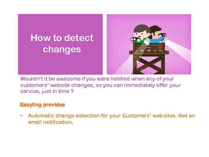 How to detect changes Get a price Wouldn’t it be awesome if you were