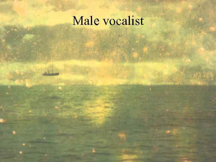 Male vocalist 