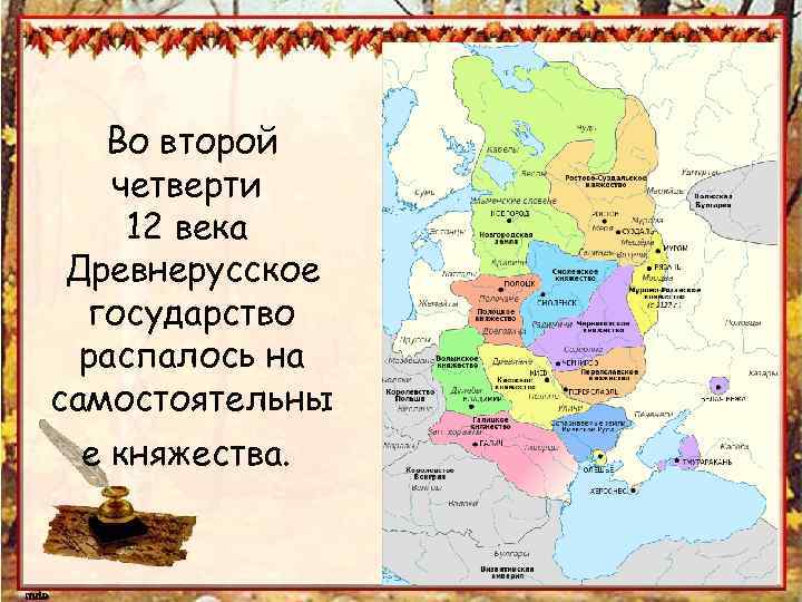 Карта киевской руси