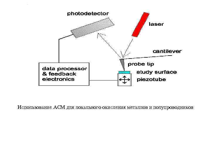 Использование АСМ для локального окисления металлов и полупроводников 