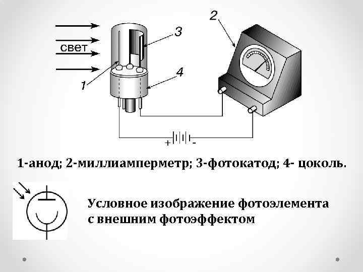 Полупроводниковый фотоэлемент схема