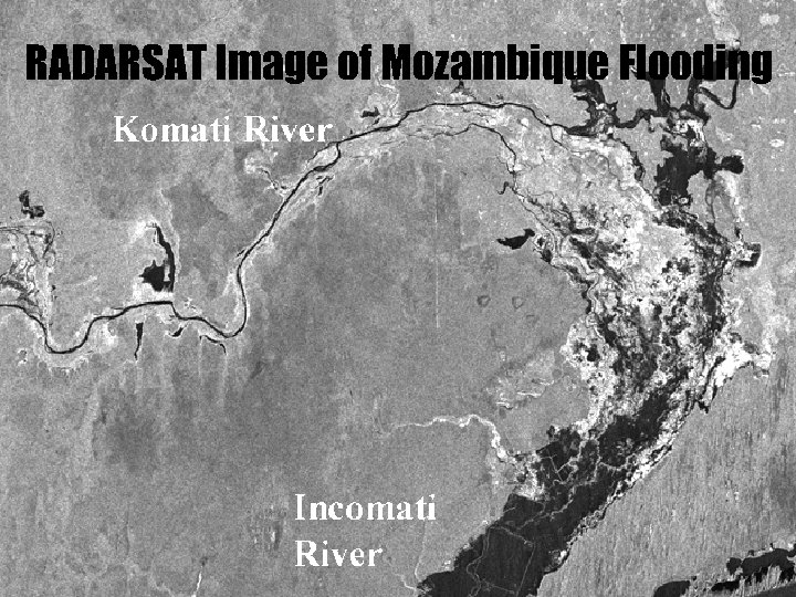 RADARSAT Image of Mozambique Flooding 