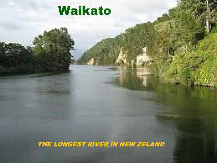 Waikato THE LONGEST RIVER IN NEW ZELAND 