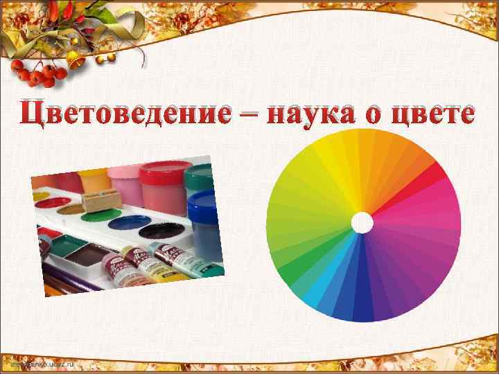 Цветоведение – наука о цвете 