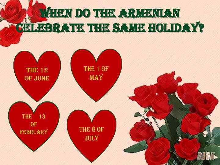 when do the armenian celebrate the same holiday? 