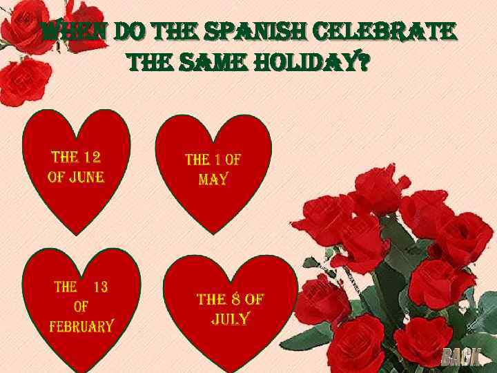 when do the spanish celebrate the same holiday? 