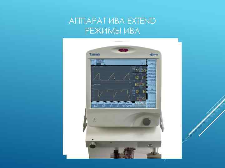 АППАРАТ ИВЛ EXTEND РЕЖИМЫ ИВЛ 