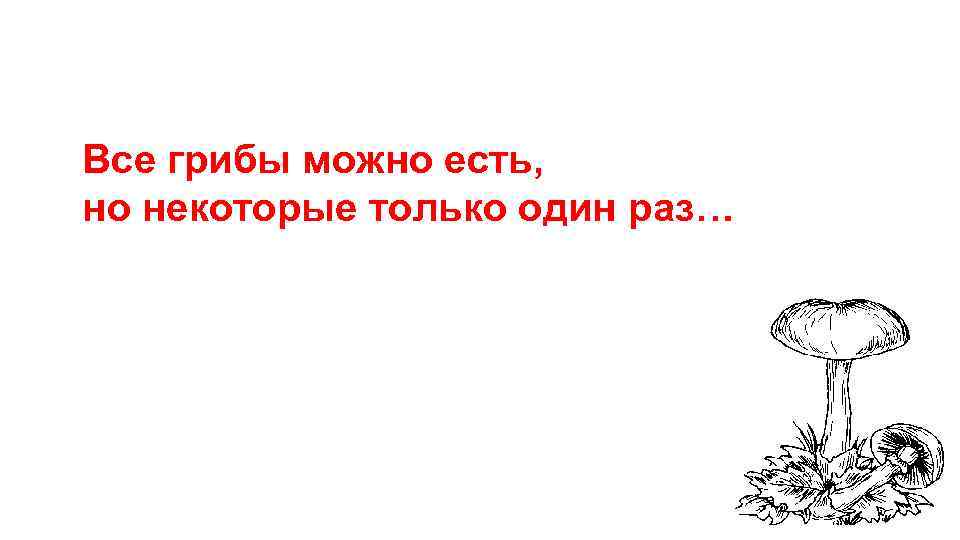 То есть он может быть. Все грибы съедобные но некоторые только один раз. Грибы можно есть все но некоторые только один. Грибы можно есть все но некоторые. Все грибы можно есть но некоторые 1 раз.