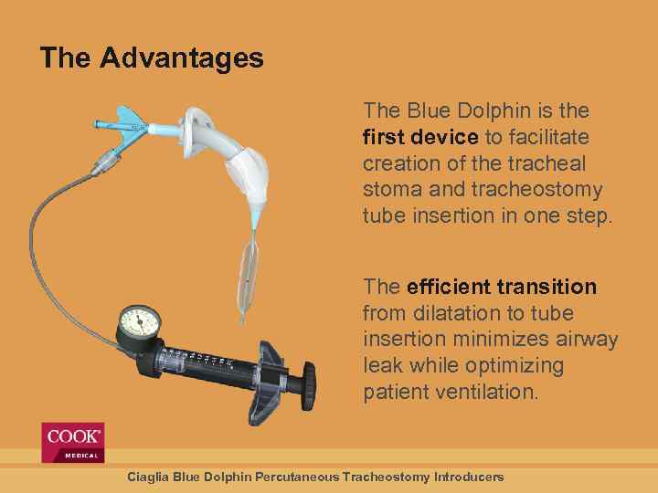 The Advantages The Blue Dolphin is the first device to facilitate creation of the