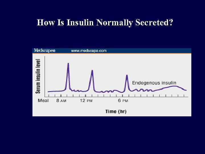 How Is Insulin Normally Secreted? 