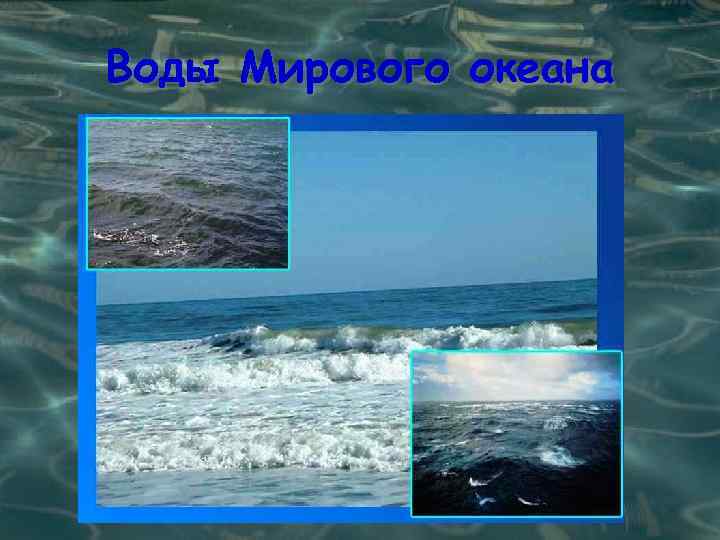 Воды Мирового океана 