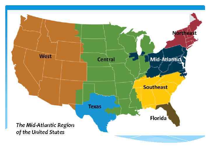 The Mid-Atlantic Region of the United States 