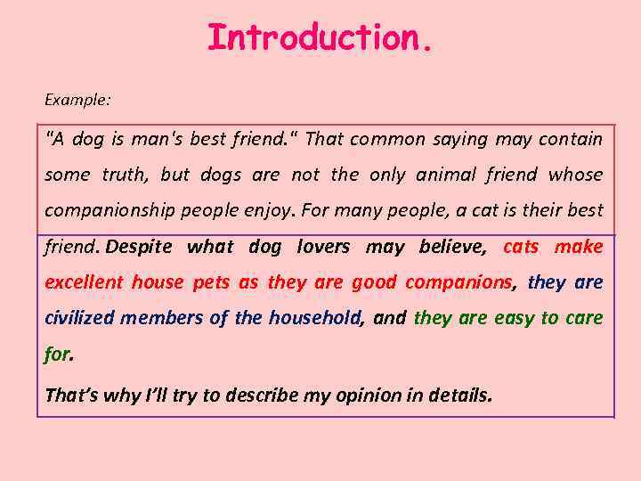 Introduction. Example: 