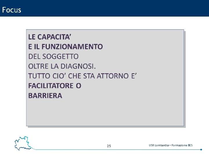 Focus 25 USR Lombardia – Formazione BES 