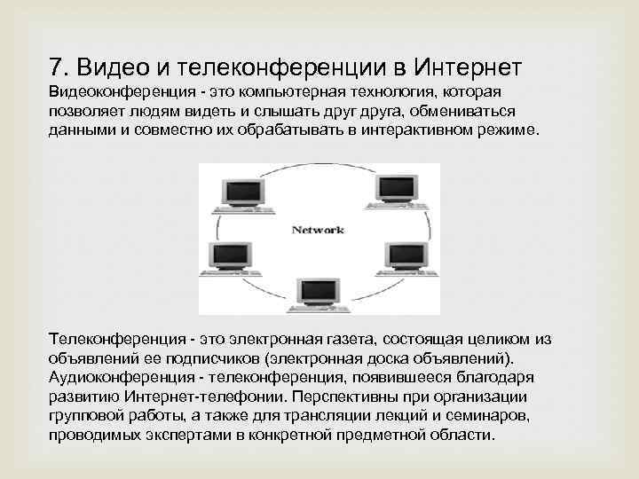 Телеконференция презентация по информатике