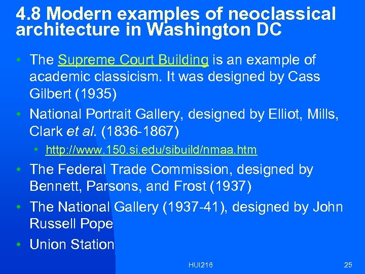 4. 8 Modern examples of neoclassical architecture in Washington DC • The Supreme Court