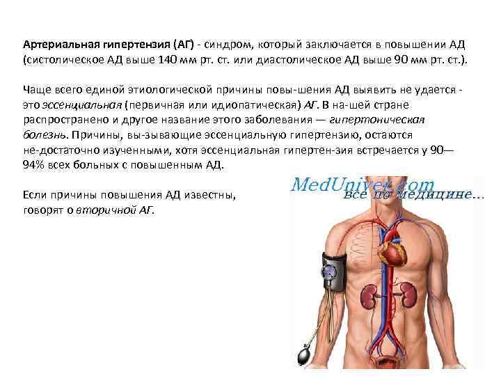 Синдром артериальной гипертензии презентация