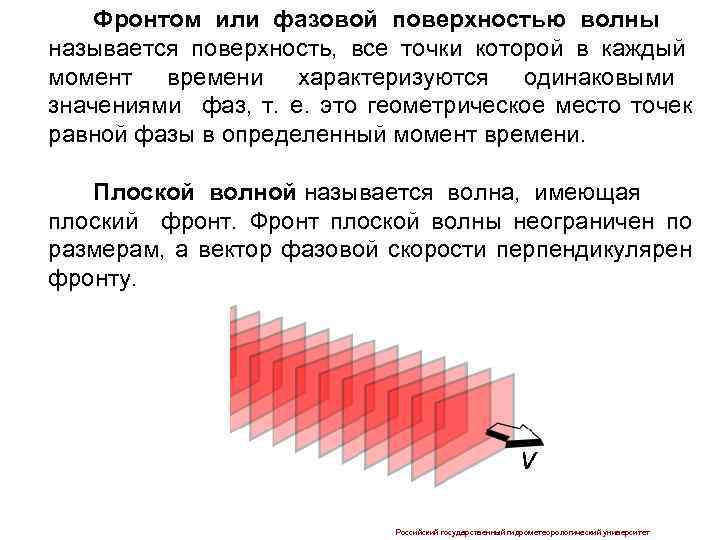 Волновая поверхность. Фазовая поверхность. Фазовая поверхность волны. Что называют фронтом волны. Фронт электромагнитной волны.