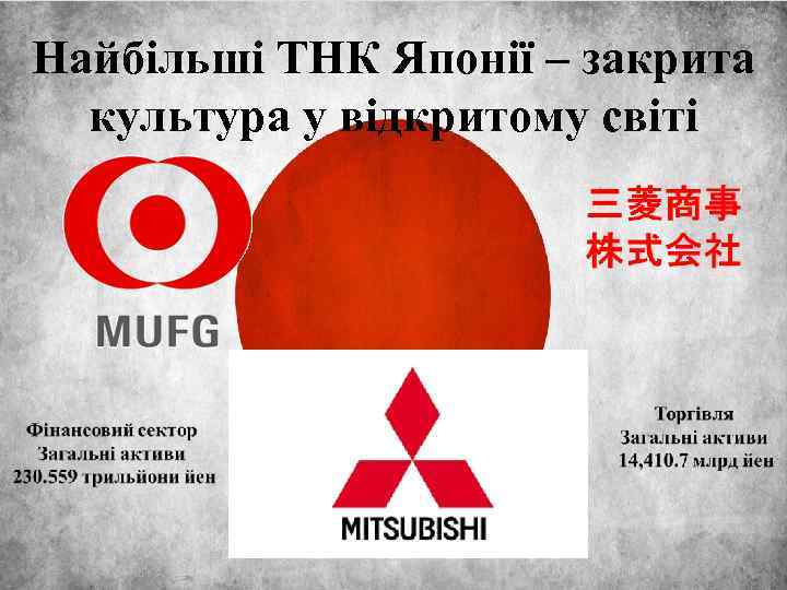 Найбільші ТНК Японії – закрита культура у відкритому світі 