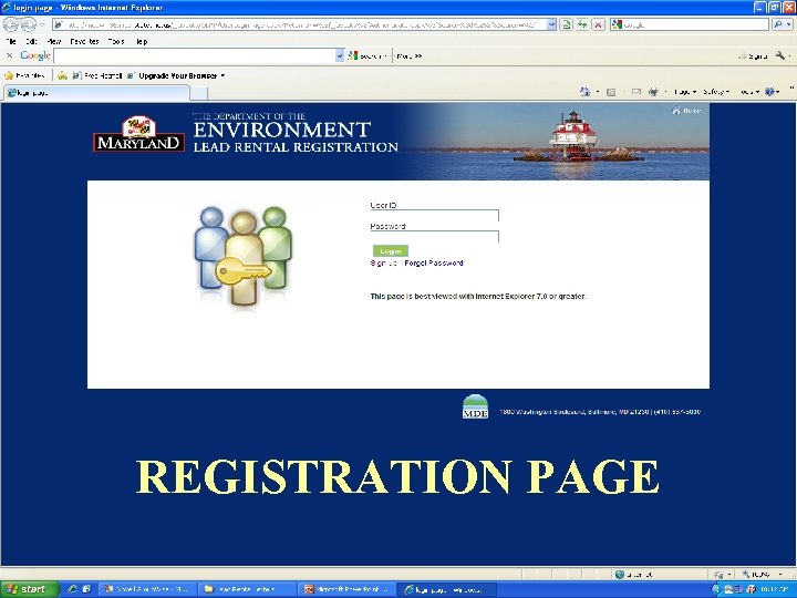 REGISTRATION PAGE 