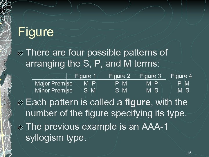 Figure There are four possible patterns of arranging the S, P, and M terms: