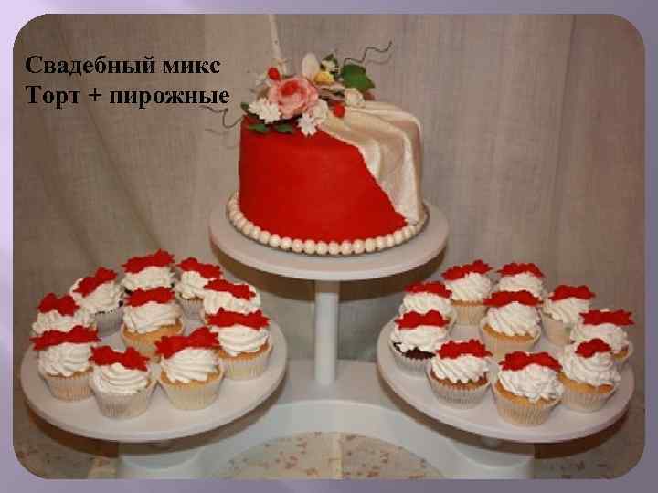 Свадебный микс Торт + пирожные 