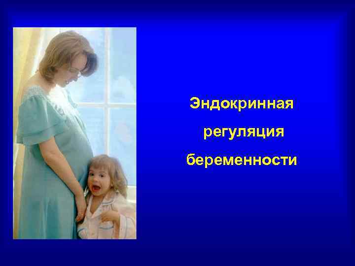 Эндокринная регуляция беременности 
