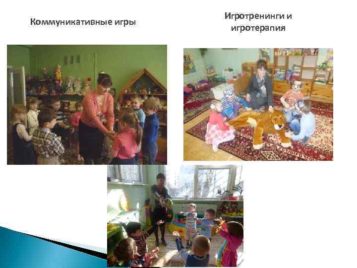 Коммуникативные игры Игротренинги и игротерапия 