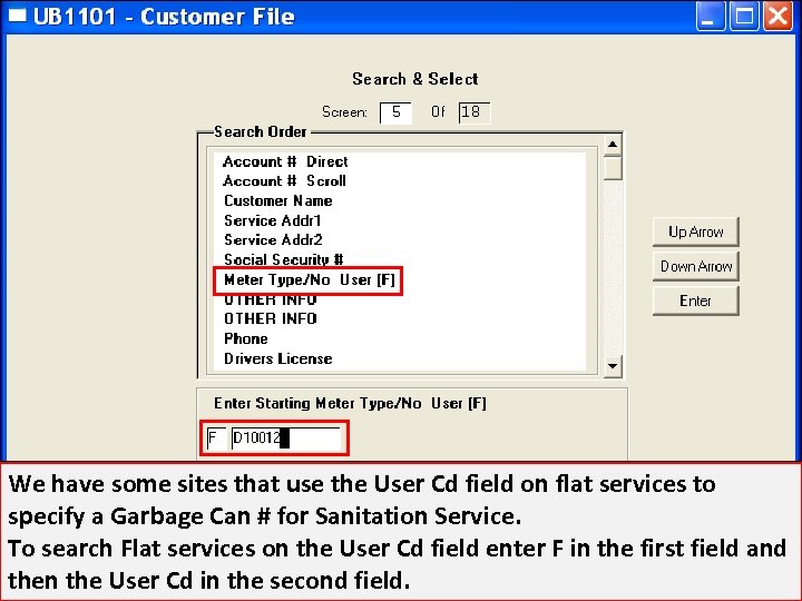 We have some sites that use the User Cd field on flat services to