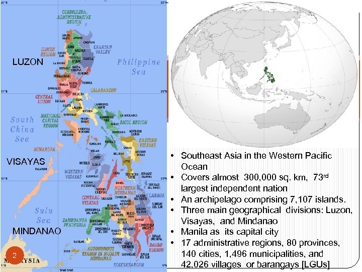 LUZON VISAYAS MINDANAO 2 • Southeast Asia in the Western Pacific Ocean • Covers