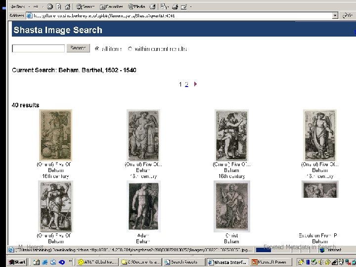 M. Hearst Faceted Metadata in Search 