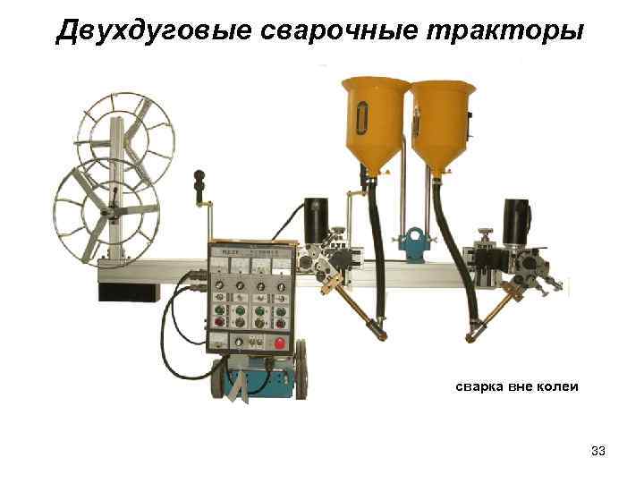 Двухдуговые сварочные тракторы сварка вне колеи 33 