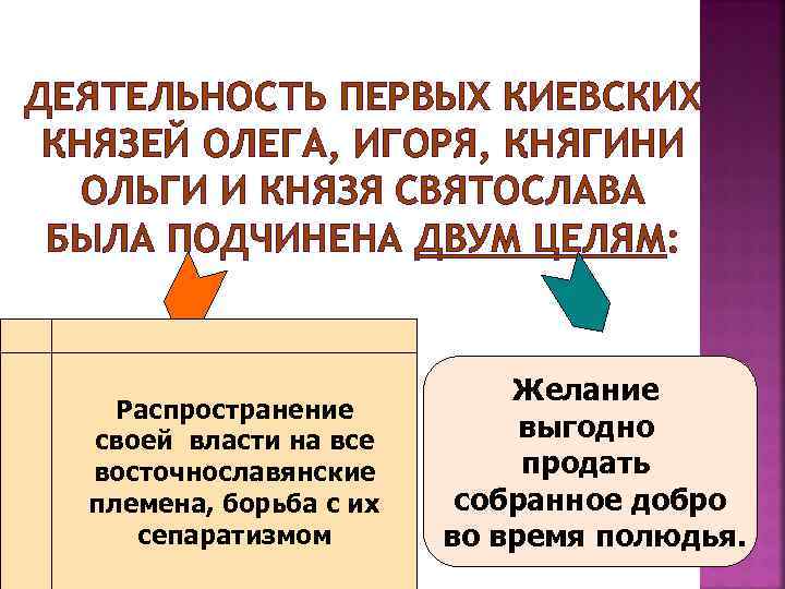 Деятельность князей