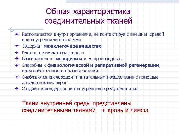 Соединительная ткань особенности таблица