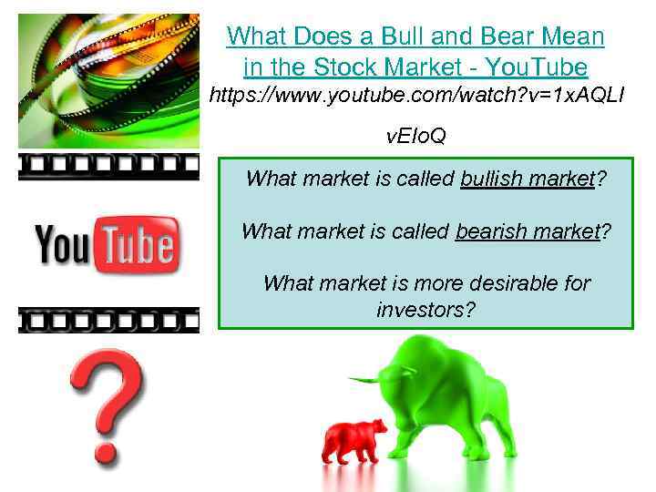 What Does a Bull and Bear Mean in the Stock Market - You. Tube