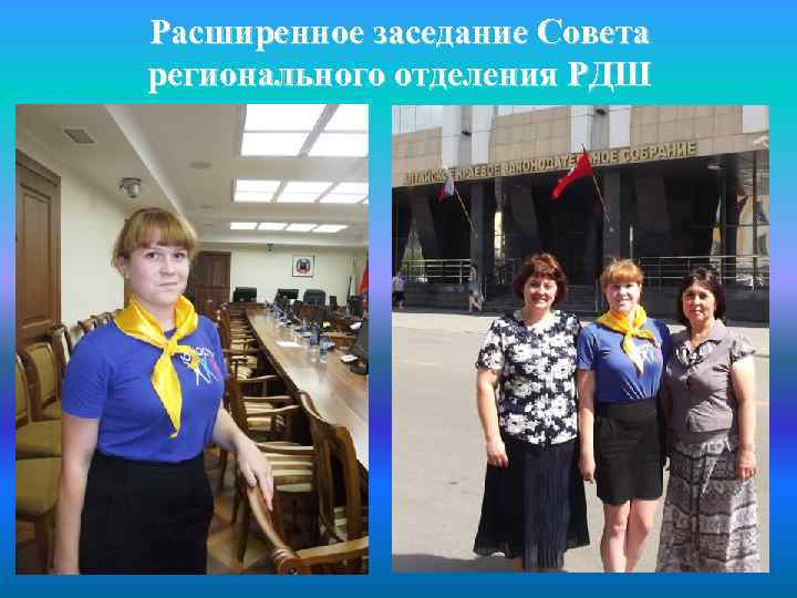 Расширенное заседание Совета регионального отделения РДШ 