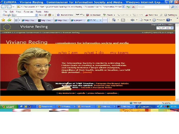 Meet the Commissioners DG Information Society and Media 