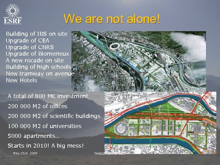We are not alone! Building of IBS on site Upgrade of CEA Upgrade of