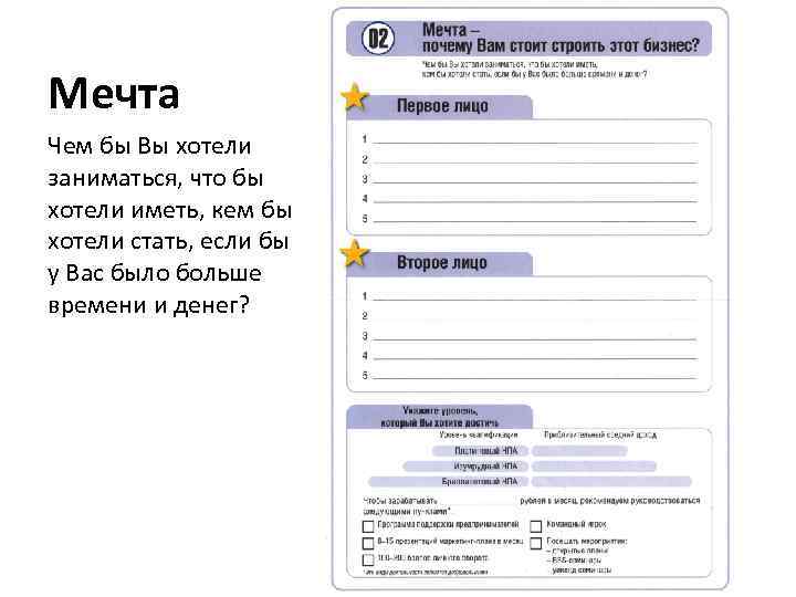Мечта Чем бы Вы хотели заниматься, что бы хотели иметь, кем бы хотели стать,