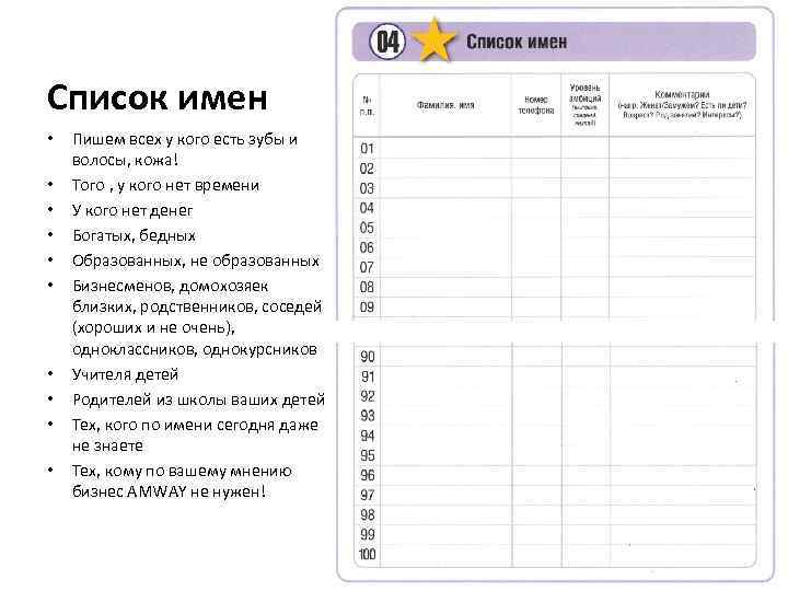 Список имен • • • Пишем всех у кого есть зубы и волосы, кожа!