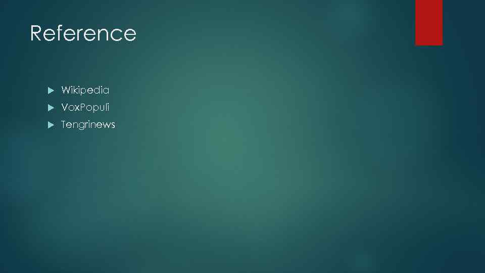 Reference Wikipedia Vox. Populi Tengrinews 