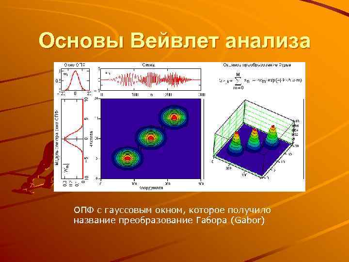 Основы Вейвлет анализа ОПФ с гауссовым окном, которое получило название преобразование Габора (Gabor) 