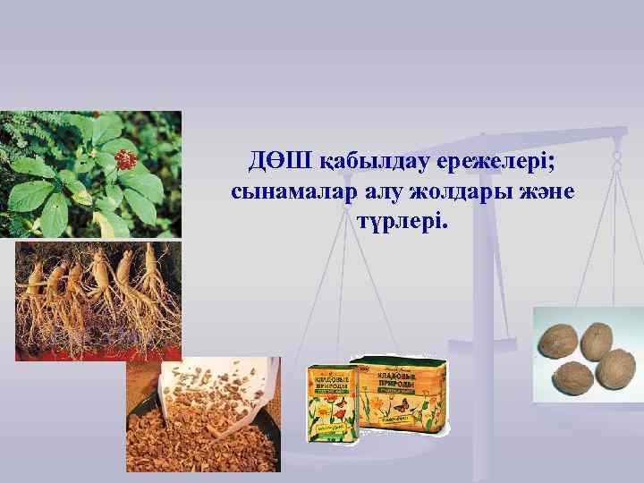 ДӨШ қабылдау ережелері; сынамалар алу жолдары және түрлері. 