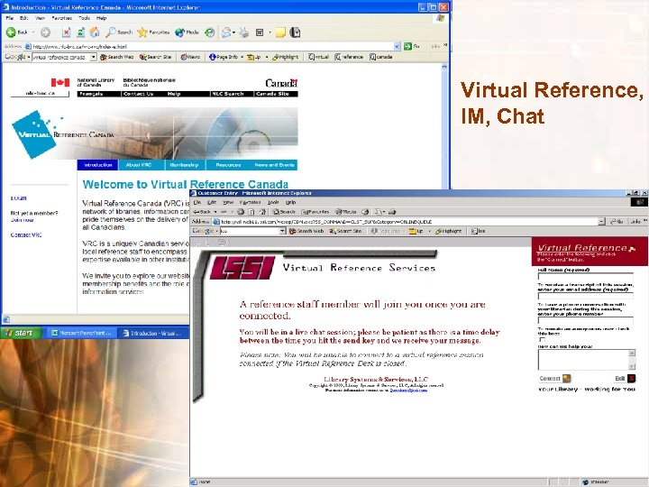 Virtual Reference, IM, Chat 