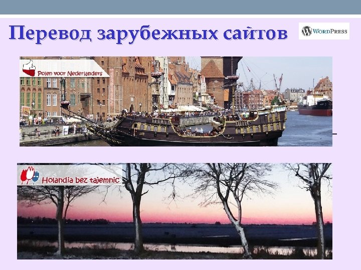 Перевод зарубежных сайтов 